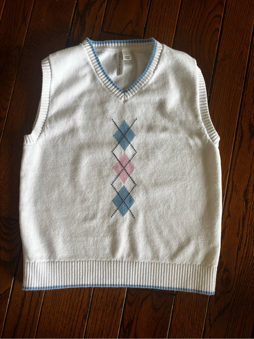 Janie & Jack Argyle Sweater Vest - Picture 2 of 6